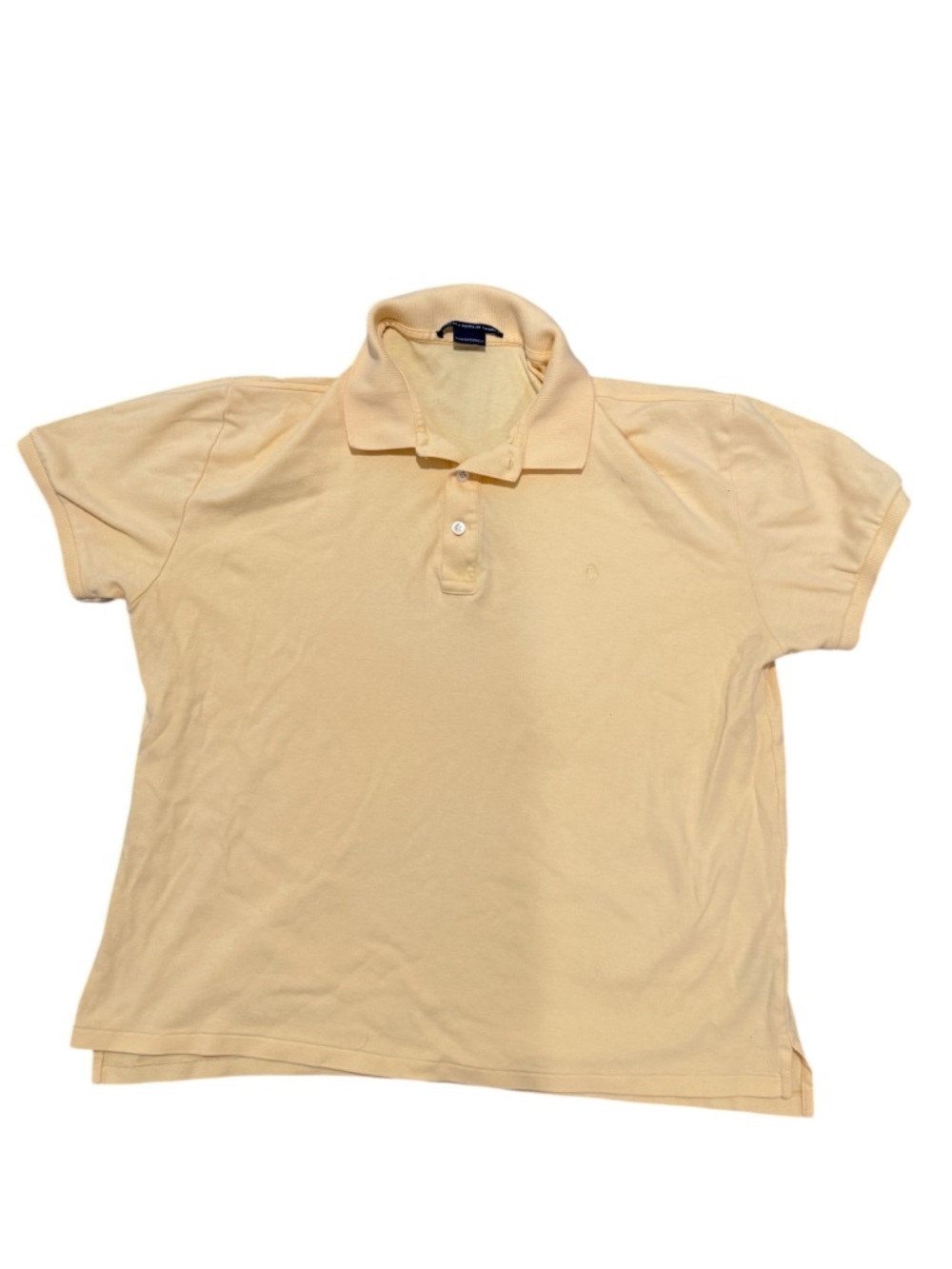 ☀️Ralph Lauren Women’s Yellow Classic Preppy Short Sleeve Polo Shirt | L